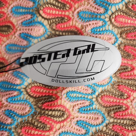 Dolls Kill Crochet Cut Out Maxi Dress 1X - Picture 10 of 11